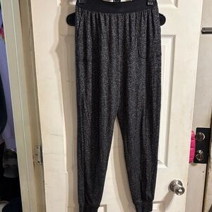 PINK Victoria's Secret Heathered Black Lounge Pants